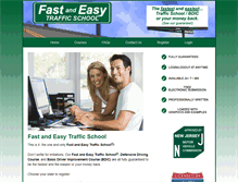 Tablet Screenshot of fast-and-easy-traffic-school.com